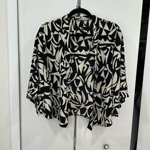 Geometric cropped cardigan